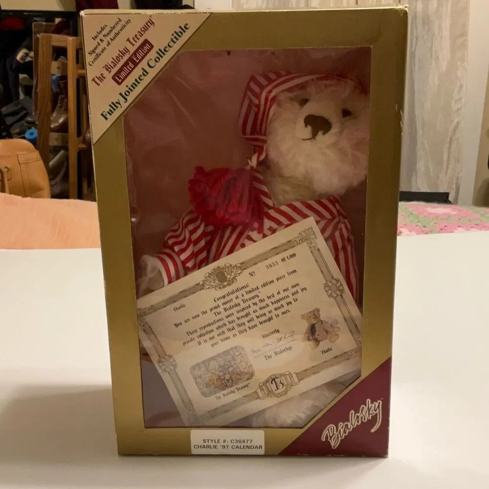 Bialosky Limited Edition Collectable “Charlie” Bedtime Bear. 1997 Vintage